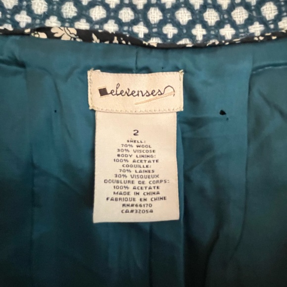 elevenses (an Anthropologie brand) wool “tea” jacket/blazer, size 2 - Picture 5 of 6